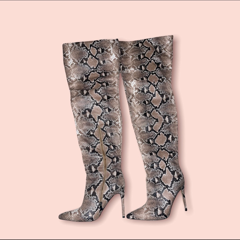 Snakeskin boots